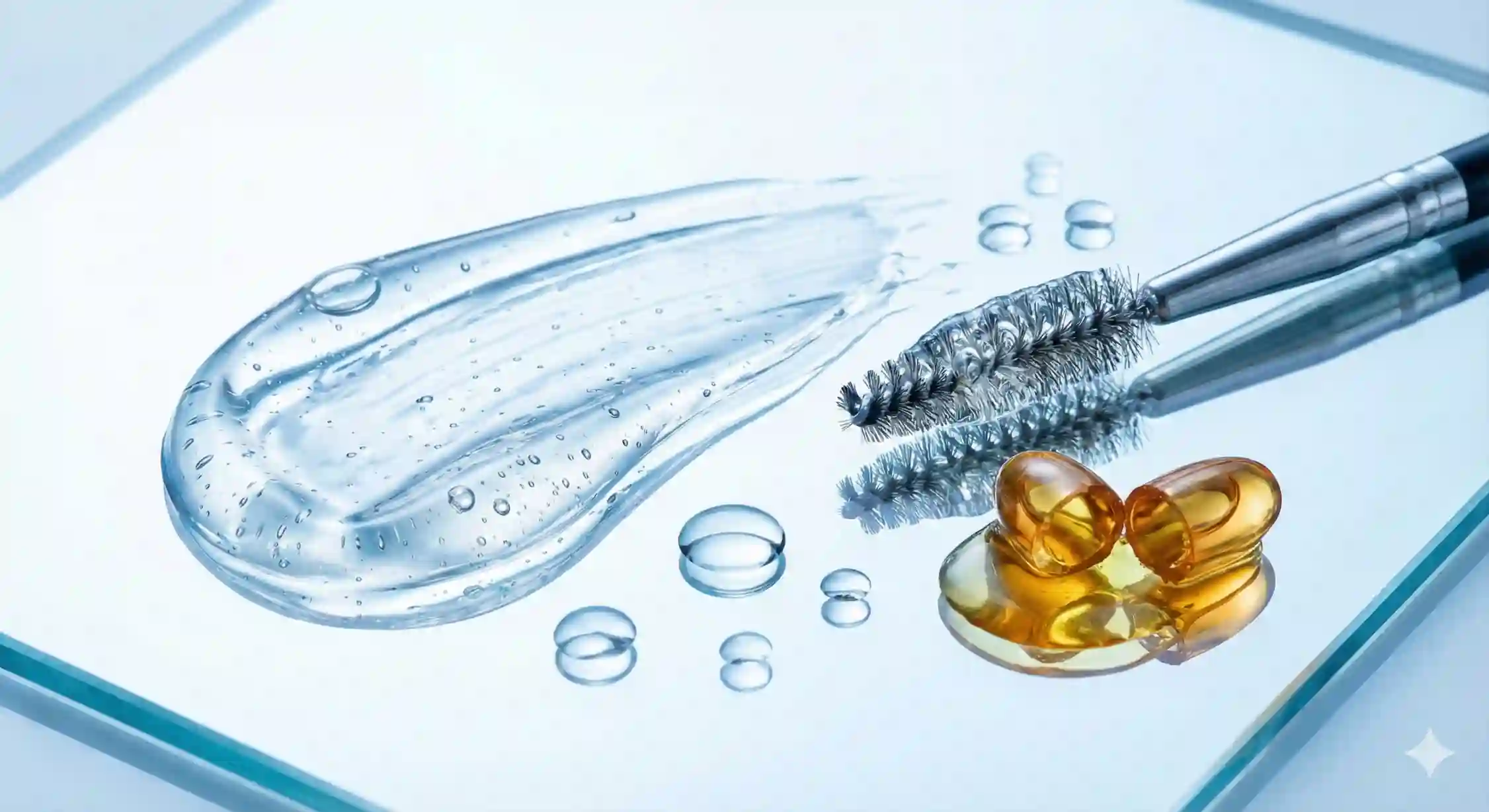 بافت شفاف ژل ابرو حاوی ویتامین و ترکیبات آبرسان برای تقویت ابرو.